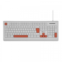 Teclado Getttech GGK-ESMWR-02-WH USB español blanco