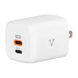 Cargador de pared Vorago AU-402-WH 45W USB-C