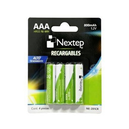 Pilas AAA recargables Nextep NE-281CR 800mAh NiMH