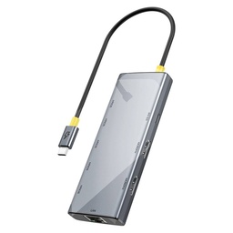 Estación de acoplamiento Acteck HN940 USB-C 9 en 1