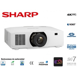 Videoproyector láser Sharp XP-V731U-W 3LCD WUXGA 7300 lm