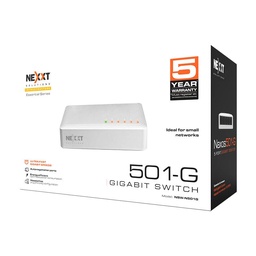 Switch Nexxt NW235NXT01 5 puertos Gigabit escritorio
