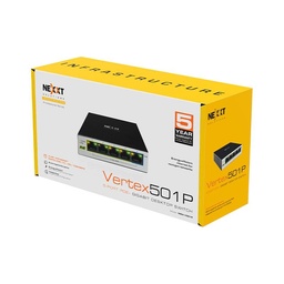 Switch PoE+ Nexxt Solutions NW235NXT02 5 puertos Gigabit