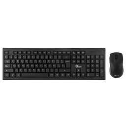 Kit teclado y mouse USB Qian QKX-WRESP-01-BK negro