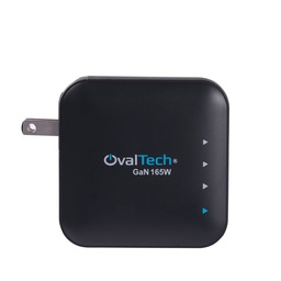 Cargador USB Ovaltech OV-G165W GaN 165W 4 puertos PD