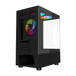 Gabinete PC Ocelot Gaming Glass EN6 mini tower negro