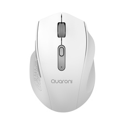 Mouse inalámbrico Quaroni MICTB1 2.4GHz 2400 DPI blanco