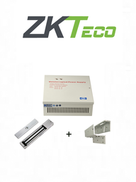 Chapa magnetica ZKTeco LM200YPAK 200kg con fuente