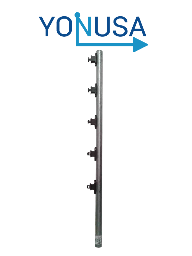 Poste de paso Yonusa TUBOAP101 1.20 m 5 aisladores