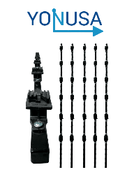 Kit 5 postes cerco eléctrico Yonusa K156L 1.2m 6 líneas