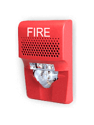 Sirena estroboscópica Kidde EG1AVRF LED roja FIRE