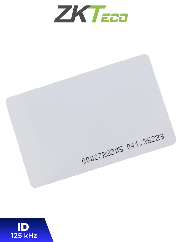 Tarjeta ID ZKTeco IDCARDNUNIT 125kHz imprimible