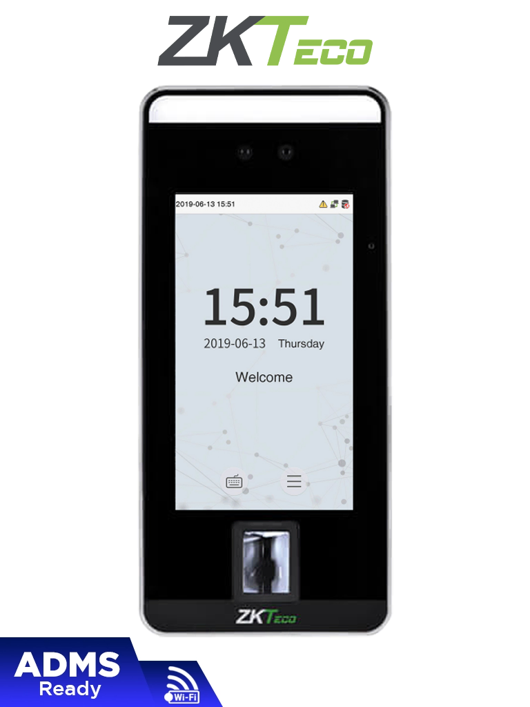Terminal facial ZKTeco SpeedFace-V5L WiFi 6000 rostros