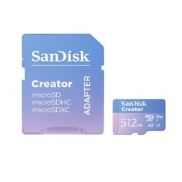 Memoria microSDXC SanDisk Creator SDSQXAV-512G 512GB 190MB/s