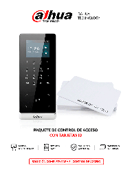 Kit control de acceso Dahua ASI2201H-DW con 50 tarjetas ID