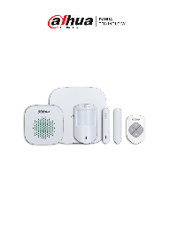 Kit de alarma Dahua ARC3000H-03-W2 con sirena interior