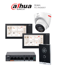 Kit videoportero IP Dahua KITVPIP2MONCAMDH con cámara 2 MP
