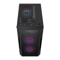 Gabinete gamer Balam Rush GI725 Artic Micro ATX negro RGB