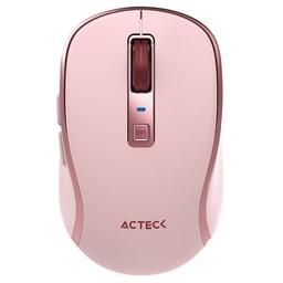 Mouse inalámbrico Acteck MI580 1600 DPI 6 botones rosa