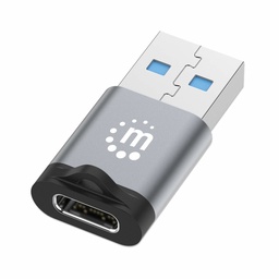 Adaptador USB-A macho a USB-C hembra Manhattan 356305