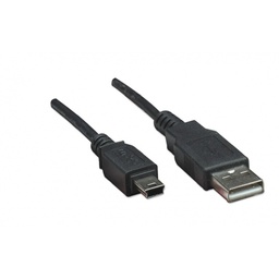 Cable USB 2.0 Manhattan 322638 A a Mini-B 1 m negro