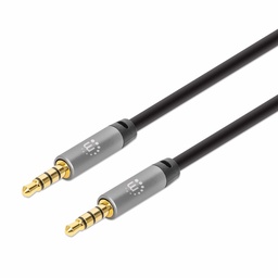 Cable de audio estéreo 3.5 mm Manhattan 355988 M-M 1 m