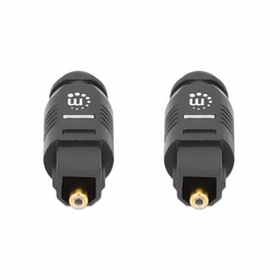 Cable de audio óptico Toslink Manhattan 356077 M-M 2 m