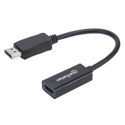Adaptador DisplayPort a HDMI Manhattan 151634 1080p 15 cm
