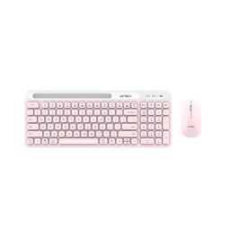 Kit teclado y mouse Acteck MK720 inalámbrico rosa