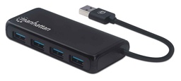Hub USB Manhattan 164900 4 puertos USB-A 3.2 Gen 1 5 Gbps