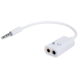 Adaptador de audio Manhattan 354561 3.5 mm TRRS a 2 TRS