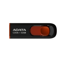 Memoria USB ADATA AC008-32G-RKD 32GB USB 2.0 negro/rojo