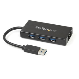 Hub USB 3.0 StarTech.com ST3300GU3B 3 puertos Gigabit