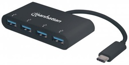 Hub USB-C Manhattan 162746 4 puertos USB-A 5 Gbps