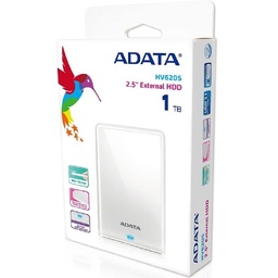 Disco duro externo ADATA HV620S 1TB USB 3.2 2.5" blanco