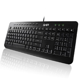 Kit teclado y mouse Ghia GTA200 alámbrico USB negro