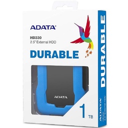 Disco duro externo ADATA HD330 1TB USB 3.2 antigolpes azul