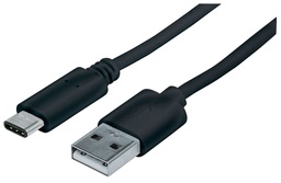 Cable USB-C a USB-A Manhattan 353298 1 m 480 Mbps