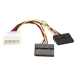 Cable de poder SATA Manhattan 349369 4 pines a 2x15 pines
