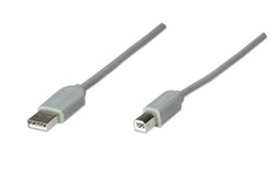 Cable USB 1.1 Manhattan 341028 A macho a B macho 4.5 m gris