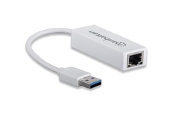 Adaptador USB 3.0 a Ethernet Manhattan 506847 Gigabit RJ45