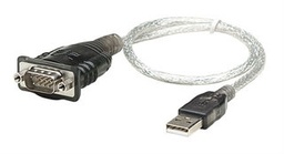 Convertidor USB a serial Manhattan 205146 RS-232 DB9 45 cm