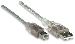 Cable USB 2.0 Manhattan 333405 A macho a B macho 1.8 m