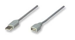 Cable extensión USB 1.1 Manhattan 165211 1.8 m gris