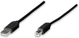 Cable USB 1.1 Manhattan 342650 A macho a B macho 1.8 m negro
