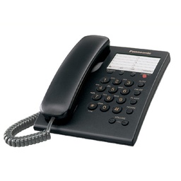 Teléfono alámbrico Panasonic KX-TS550MEB unilínea negro