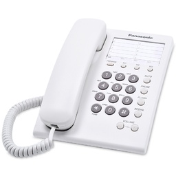 Teléfono alámbrico Panasonic KX-TS550MEW unilínea blanco