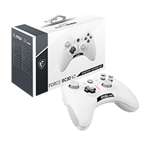 Gamepad MSI FORCE GC30 V2 WHITE inalámbrico PC y Android