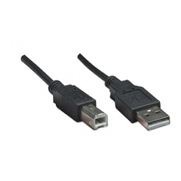 Cable USB 2.0 Manhattan 374507 A macho a B macho 0.5 m