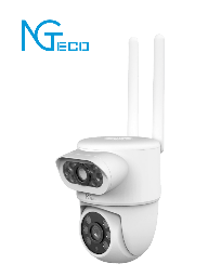 Cámara PT WiFi NGTeco SH01-C8AN doble lente 2MP+2MP IP65